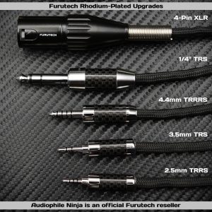 Audiohphile Ninja Vanish - Furutech Rhodium Plated Connectors