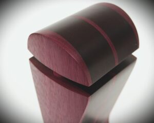 Amaranth & Black Hornbeam - Exotic Wood Headphone Stand - Image 5