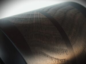 Black Hornbeam & Bog Oak - Exotic Wood Headphone Stand - Image 3